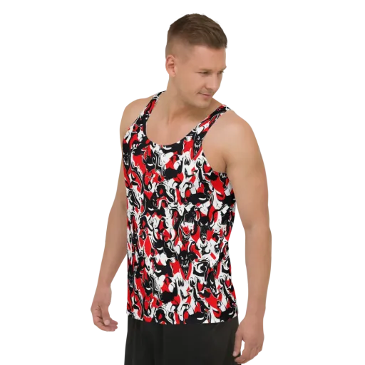 Inferno Bestiary on a Men's Tank Top