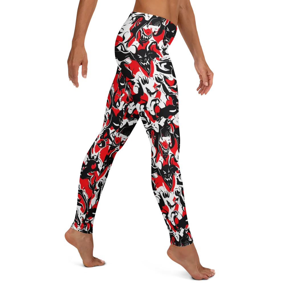 Inferno Bestiary on Leggings — Right
