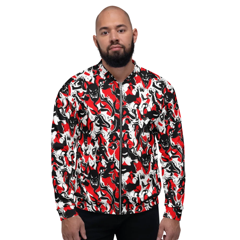 Inferno Bestiary on Bomber Jacket — Front