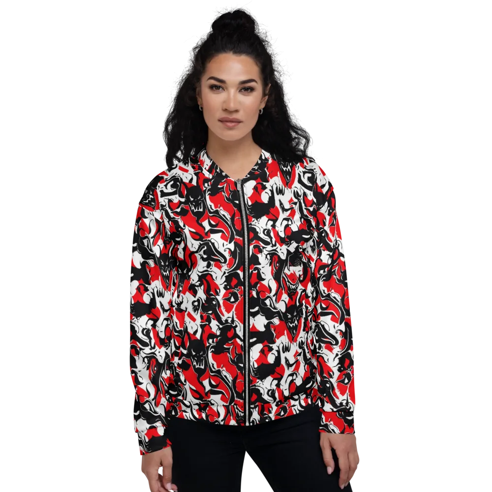 Inferno Bestiary on Bomber Jacket — Front