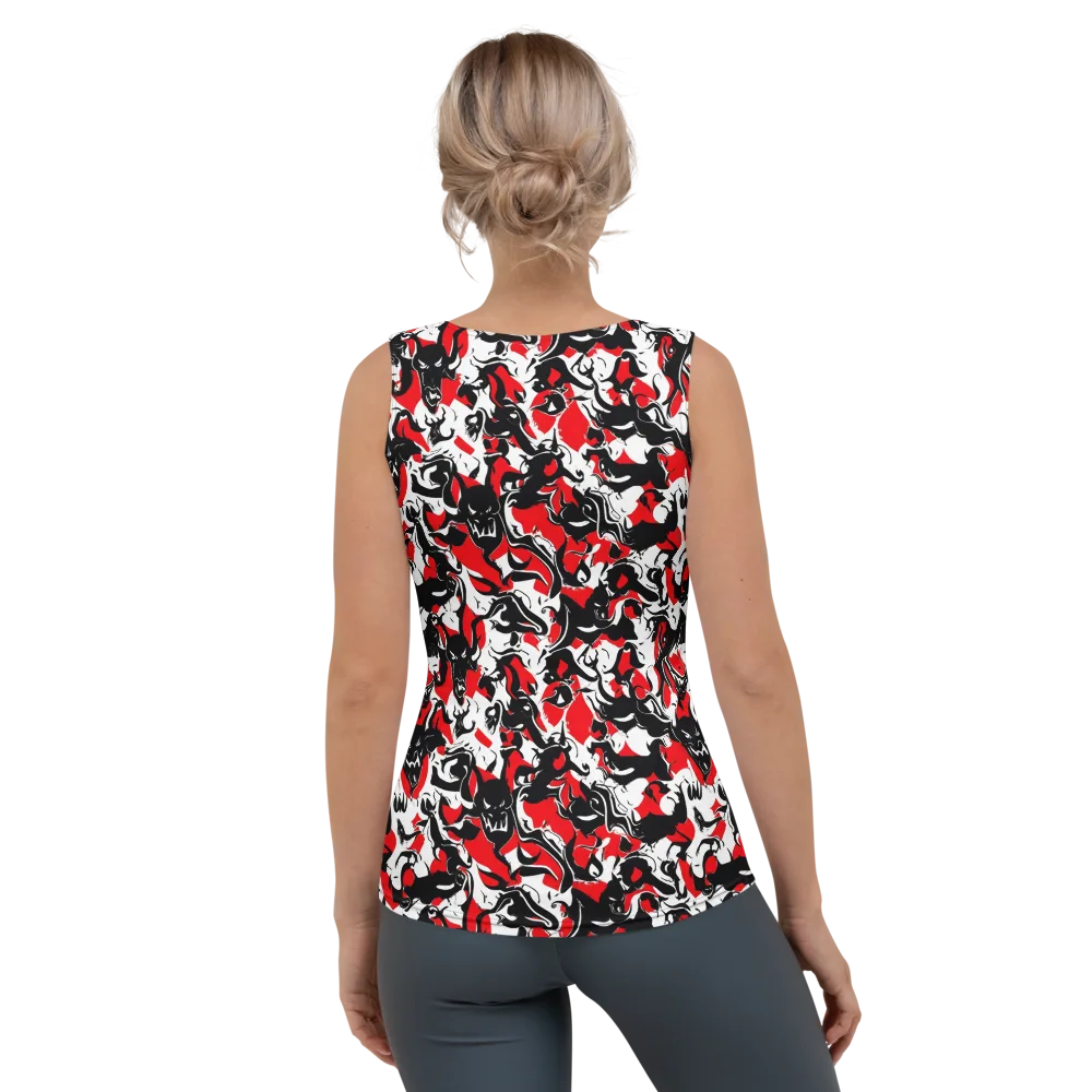 Inferno Bestiary on Women's Tank Top — Back