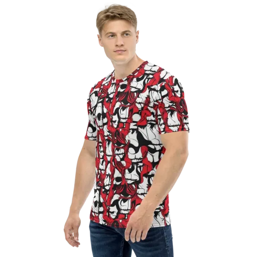Crimson Ossuary on a Men's Crew Neck T-Shirt