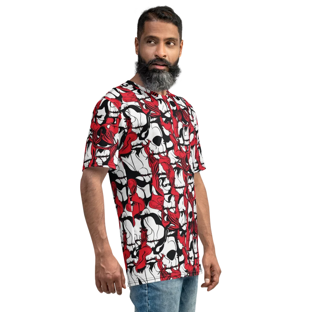 Crimson Ossuary on Men's Crew Neck T-Shirt — Right