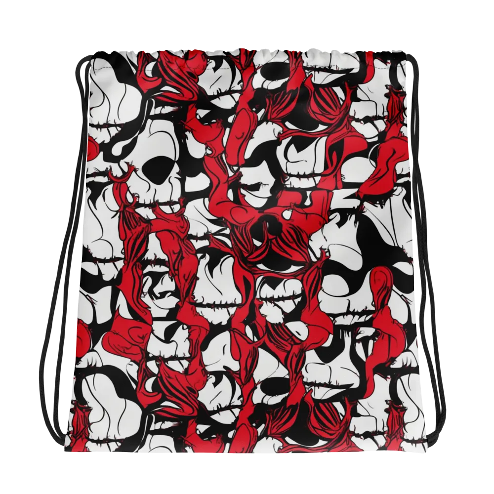 Crimson Ossuary on Drawstring Bag — Photo