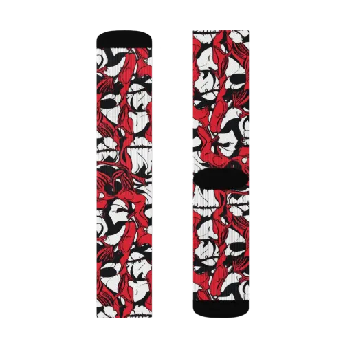Crimson Ossuary on a Socks