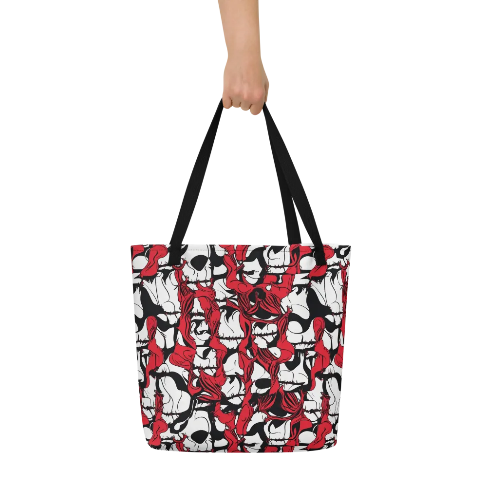Crimson Ossuary on Large Tote Bag W/ Pocket — Front