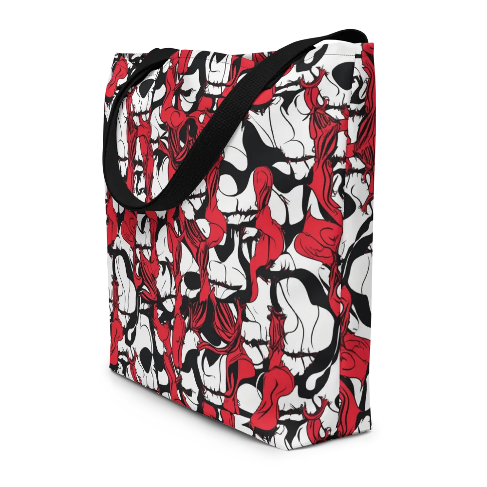 Crimson Ossuary on Large Tote Bag W/ Pocket — Front