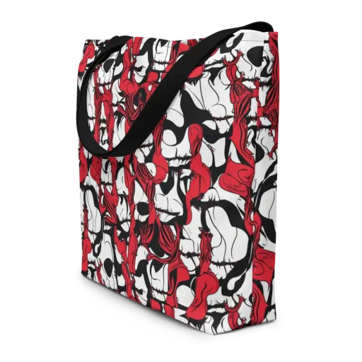 Crimson Ossuary on a Large Tote Bag W/ Pocket