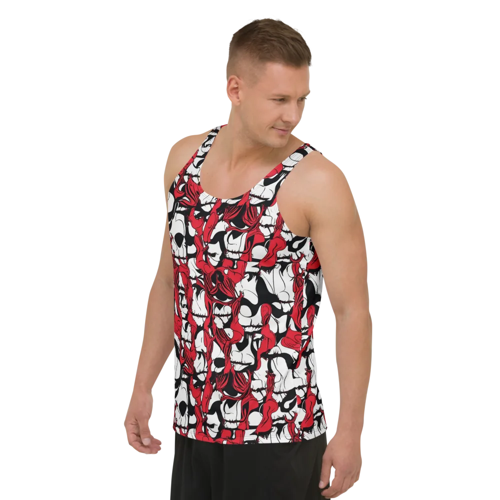 Crimson Ossuary on Men's Tank Top — Left Front