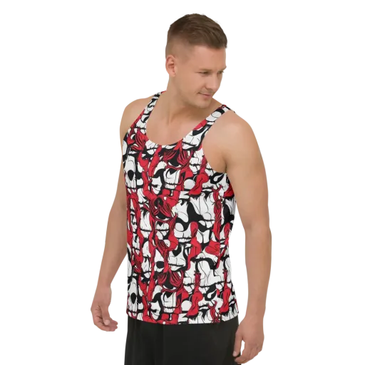 Crimson Ossuary on a Men's Tank Top