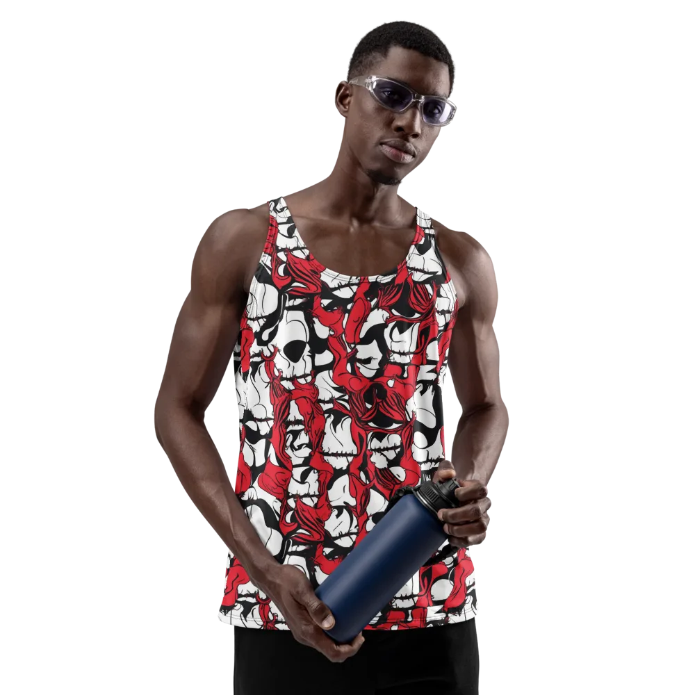 Crimson Ossuary on Men's Tank Top — Front