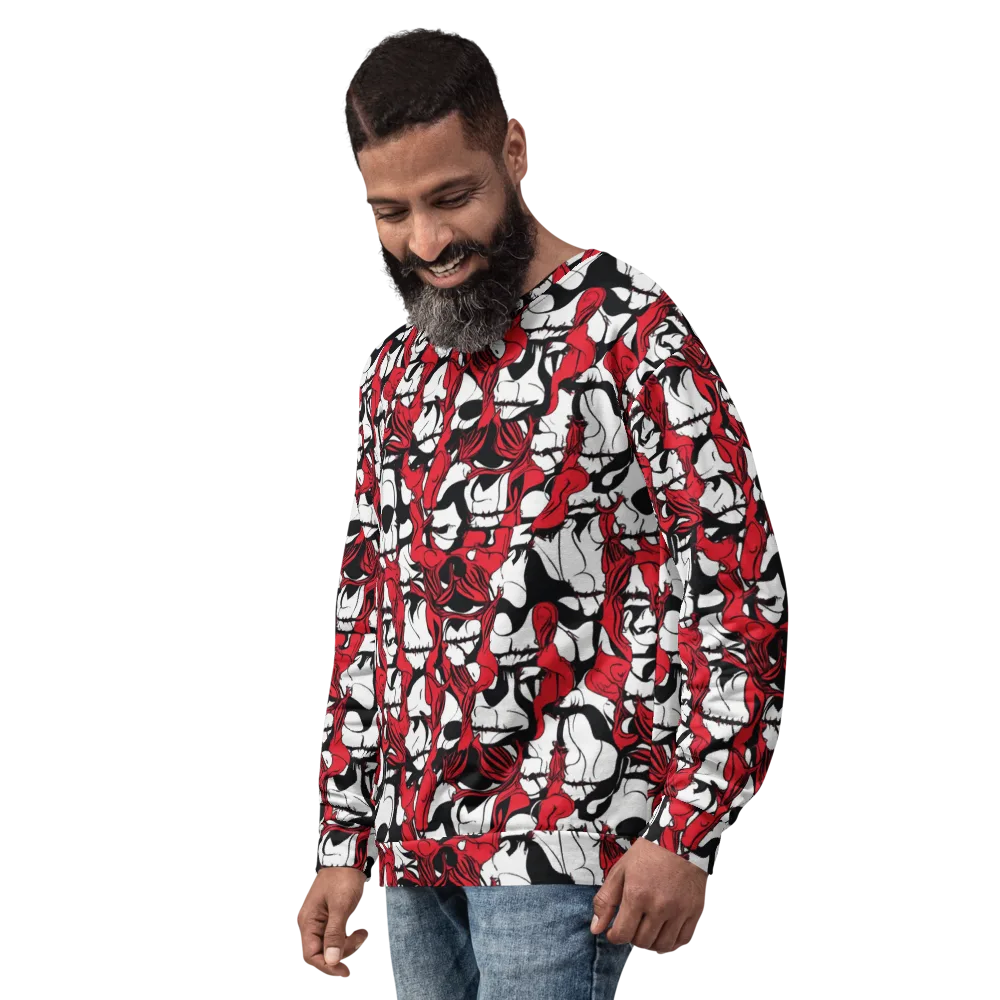 Crimson Ossuary on Sweatshirt — Left Front