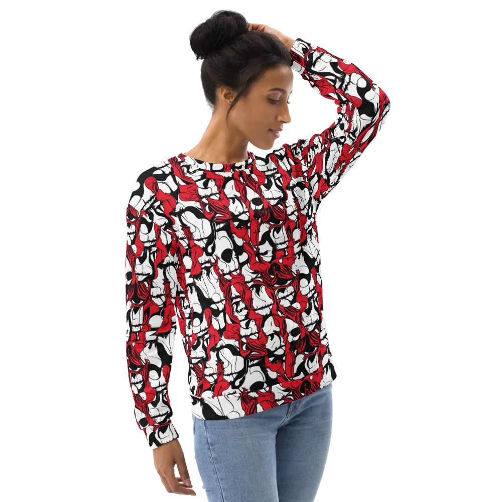 Crimson Ossuary on Sweatshirt — Right Front