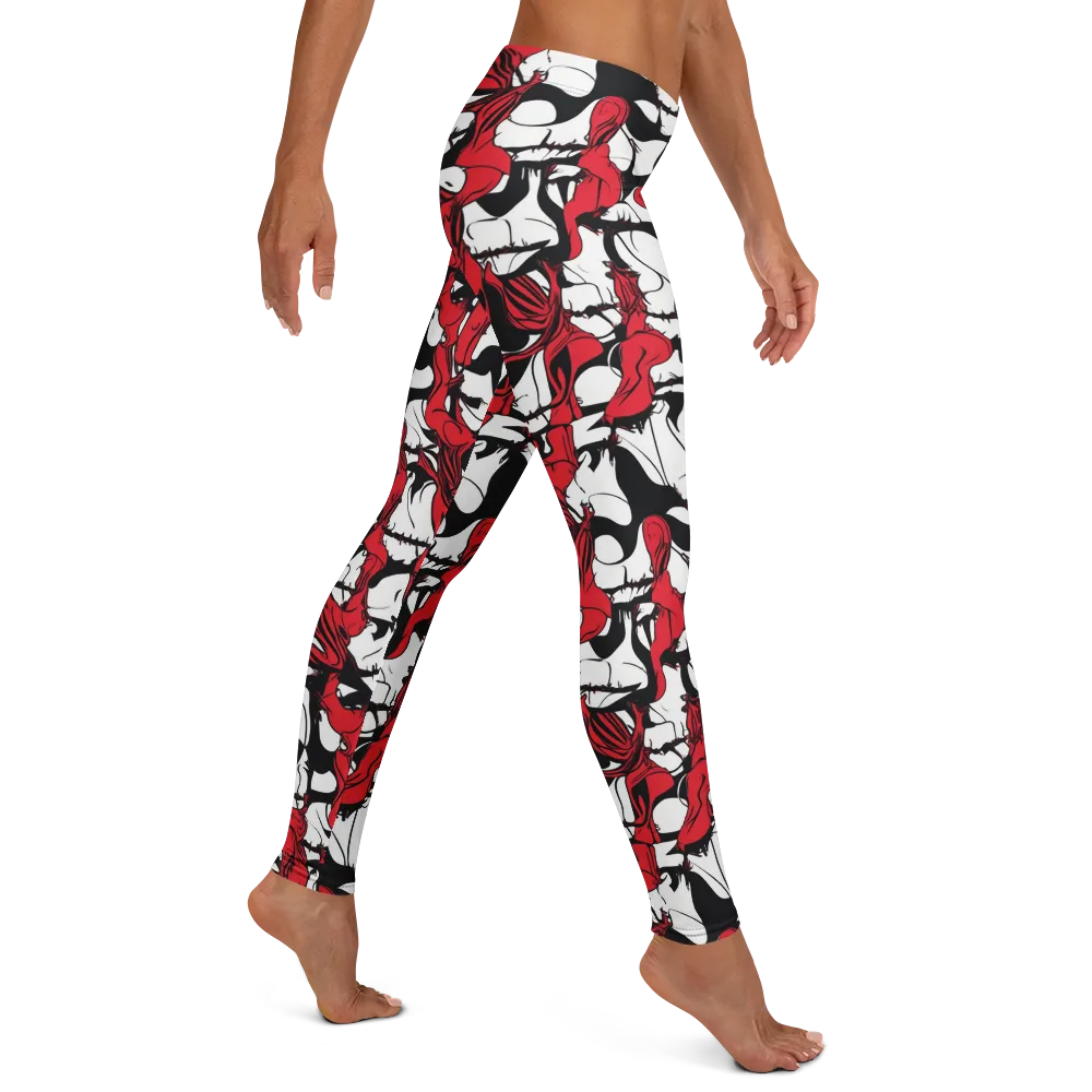 Crimson Ossuary on Leggings — Right