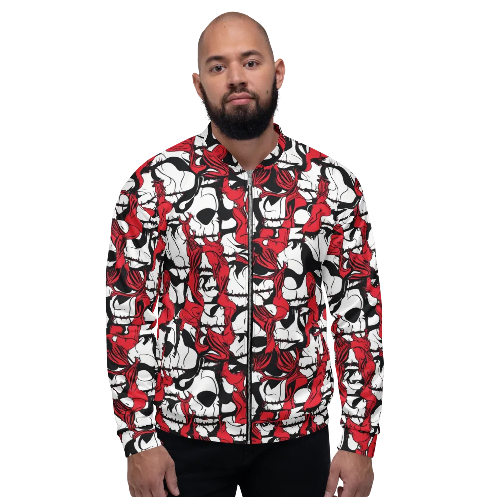 Crimson Ossuary on Bomber Jacket — Front