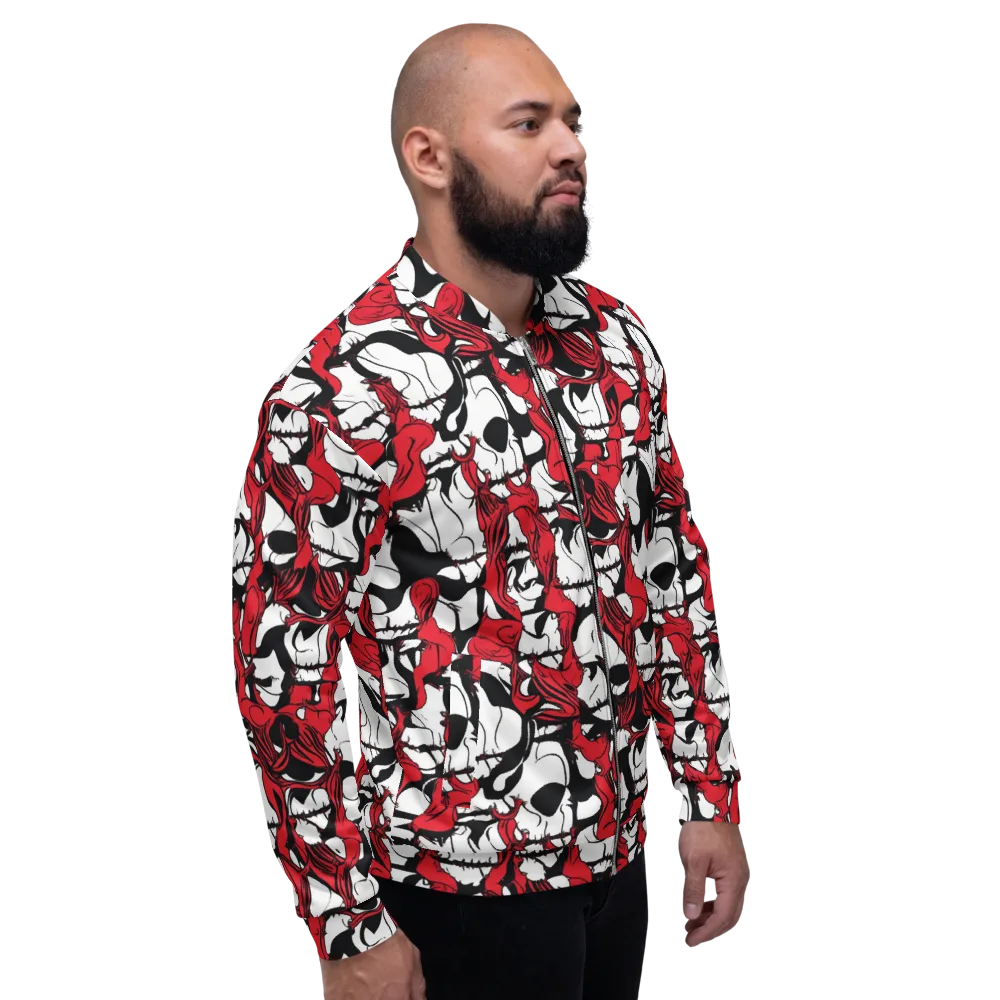 Crimson Ossuary on Bomber Jacket — Right