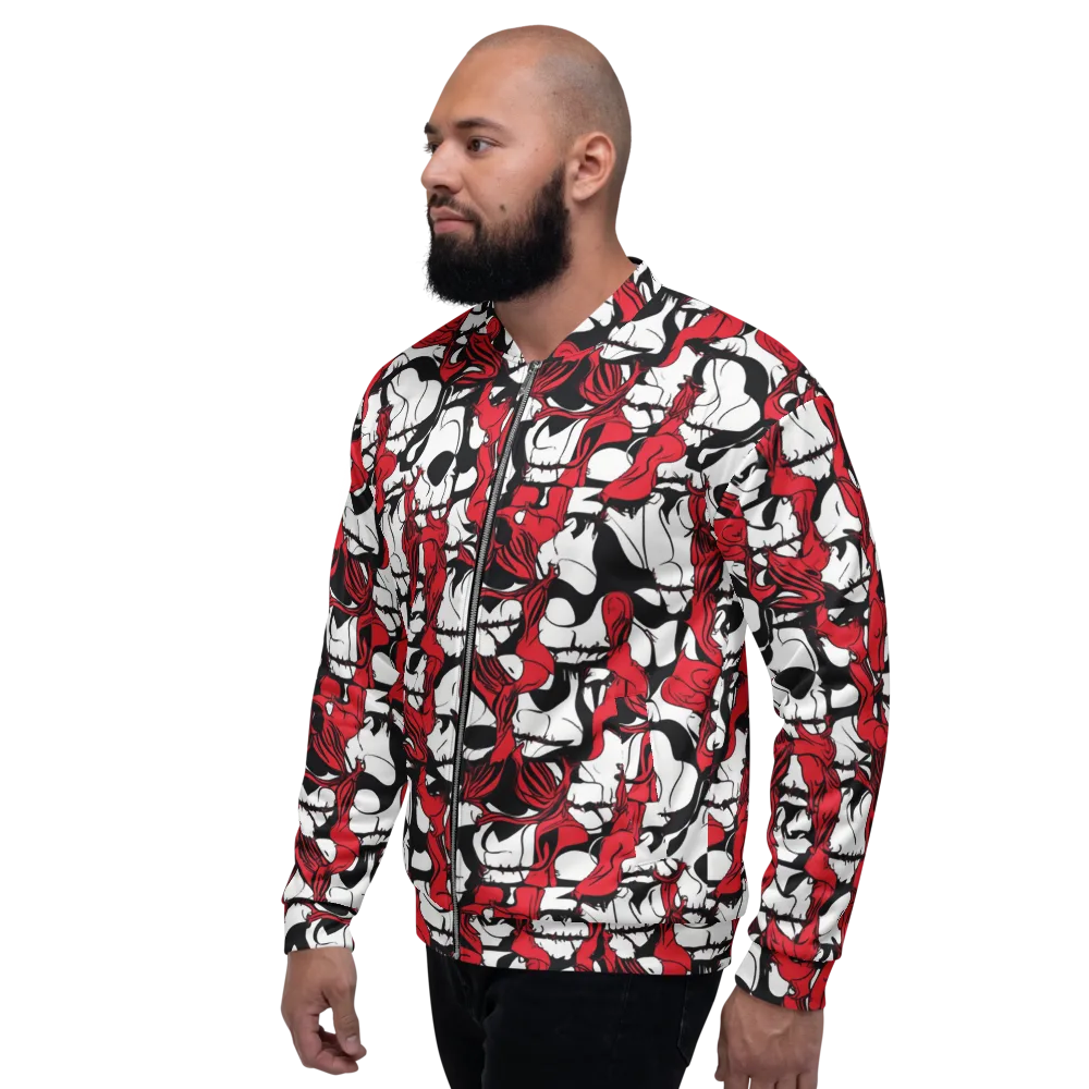 Crimson Ossuary on Bomber Jacket — Left