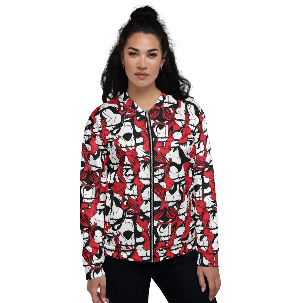 Crimson Ossuary on Bomber Jacket — Front