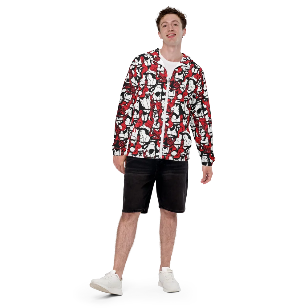 Crimson Ossuary on Men's Windbreaker — Front