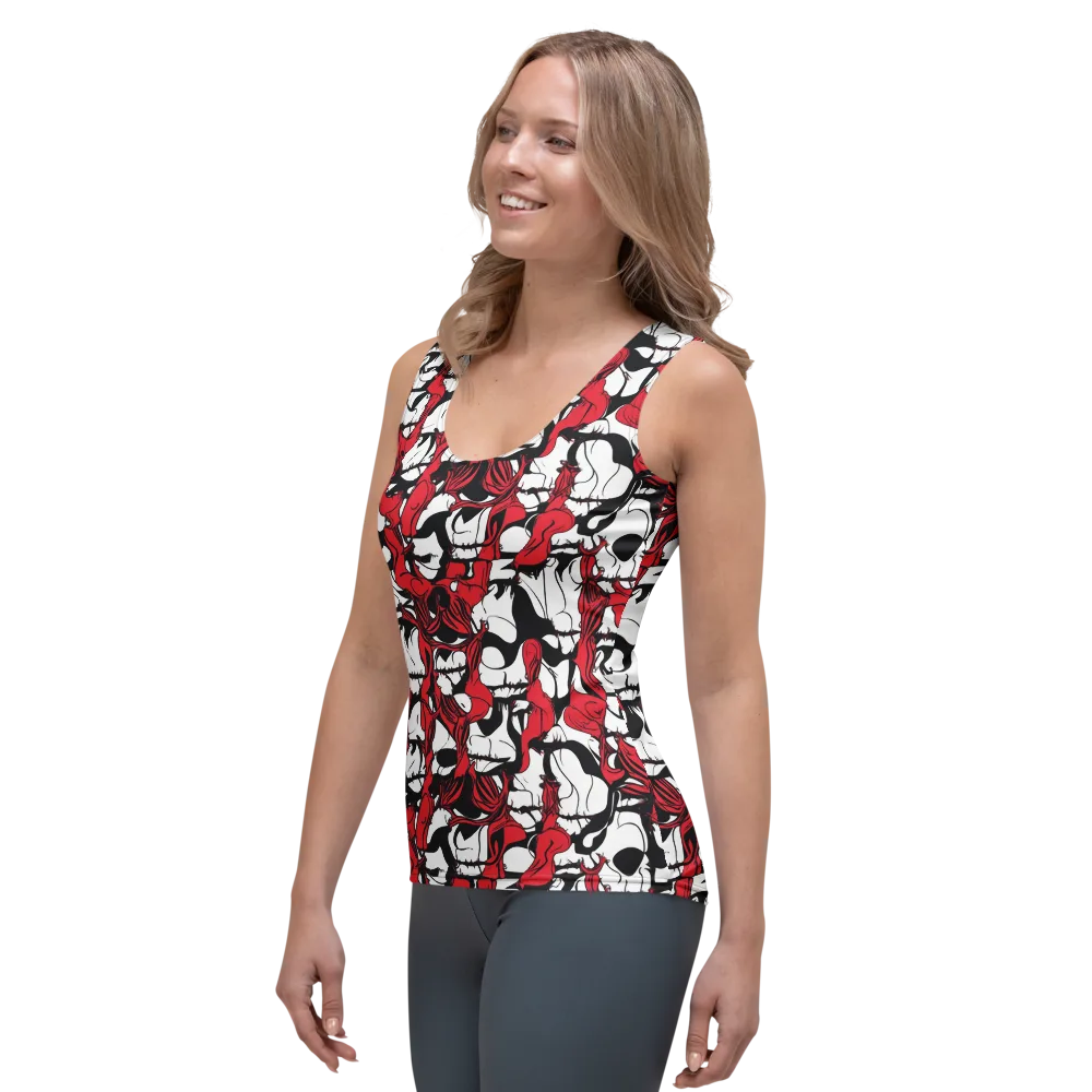 Crimson Ossuary on Women's Tank Top — Left Front