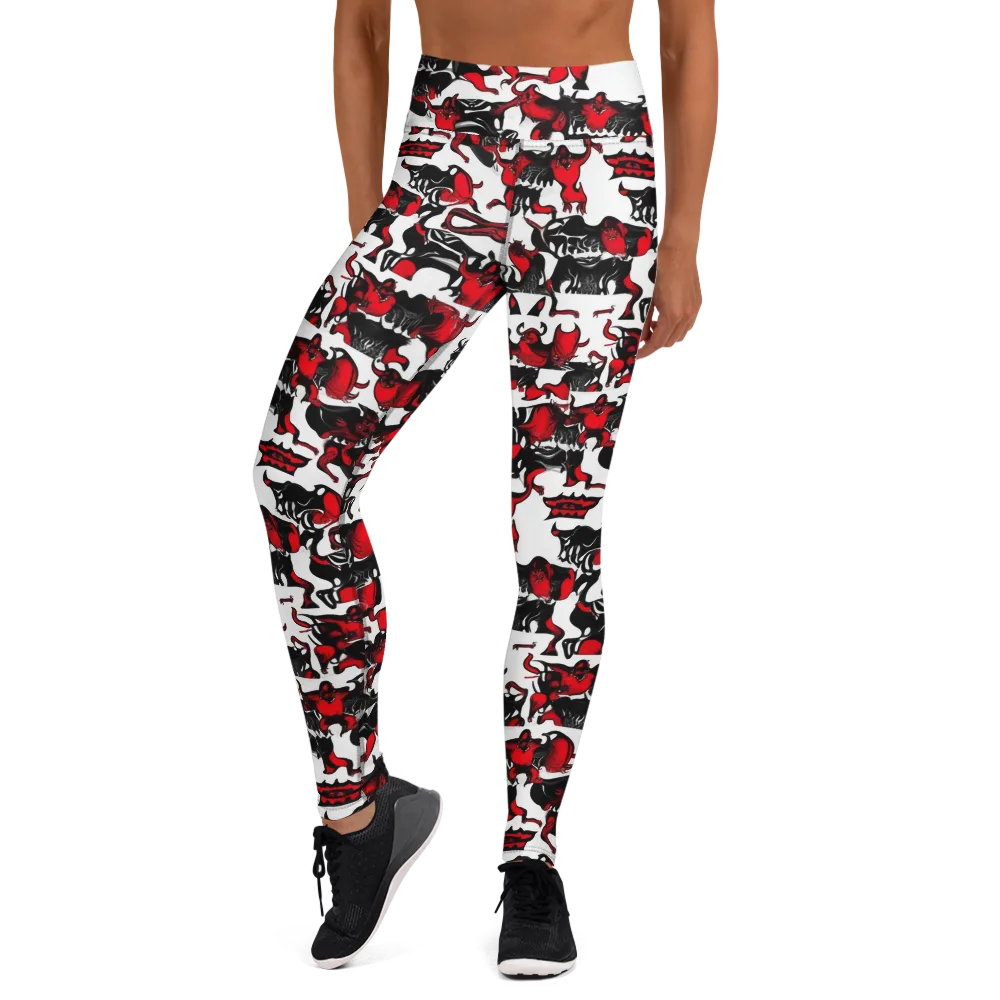 Hellfire Menagerie on Yoga Leggings — Front