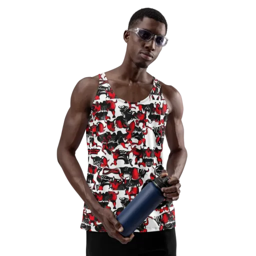 Hellfire Menagerie on a Men's Tank Top