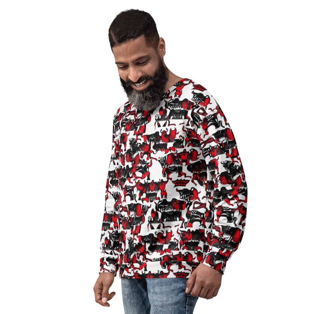 Hellfire Menagerie on Sweatshirt — Left Front