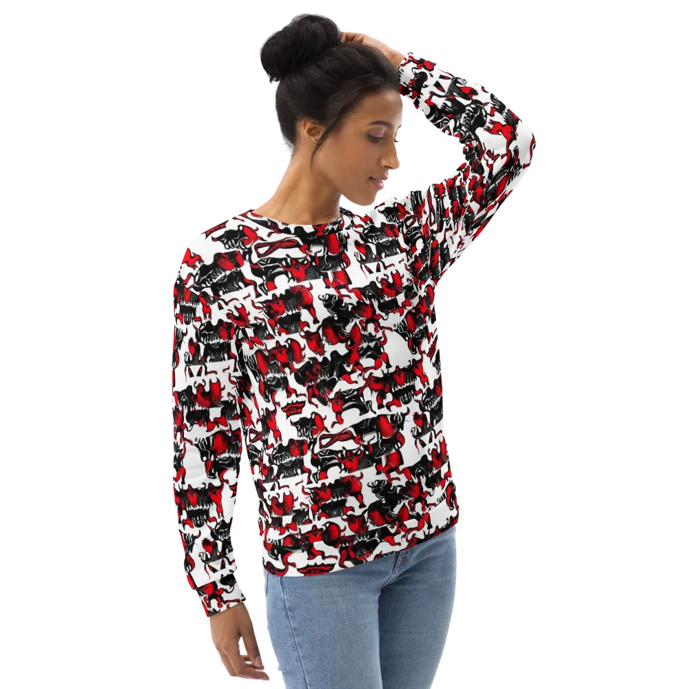 Hellfire Menagerie on Sweatshirt — Right Front