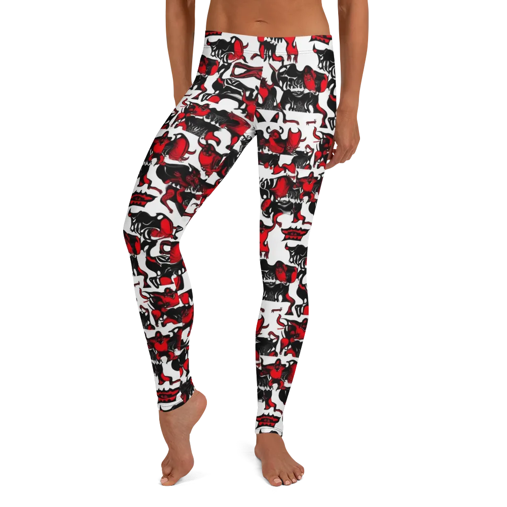 Hellfire Menagerie on Leggings — Front