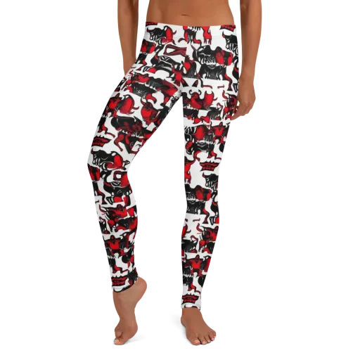 Hellfire Menagerie on a Leggings