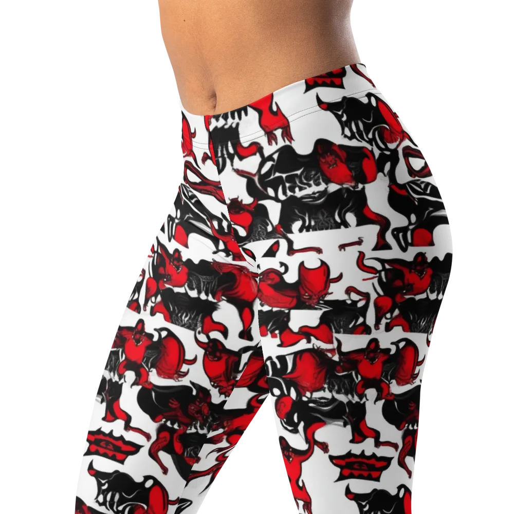 Hellfire Menagerie on Leggings — Left Front