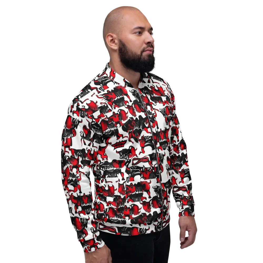 Hellfire Menagerie on Bomber Jacket — Right