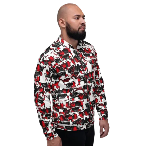 Hellfire Menagerie on a Bomber Jacket