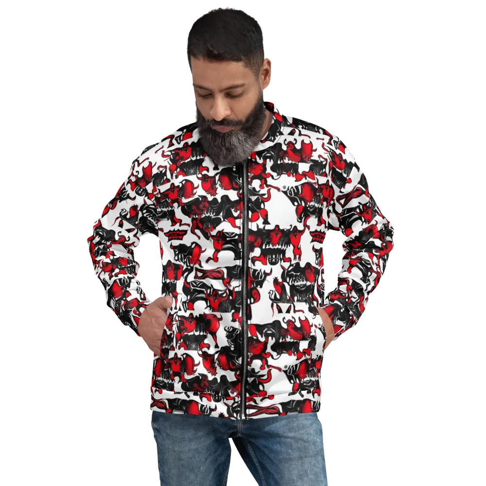 Hellfire Menagerie on Bomber Jacket — Front