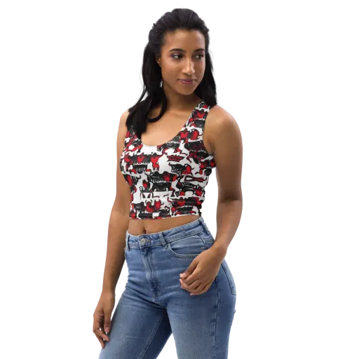 Hellfire Menagerie on a Crop Top