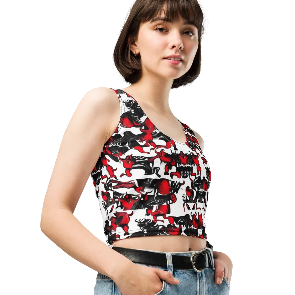 Hellfire Menagerie on Crop Top — Right Front