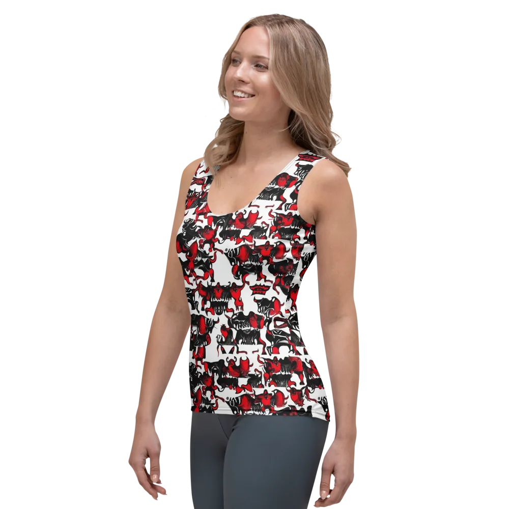 Hellfire Menagerie on Women's Tank Top — Left Front
