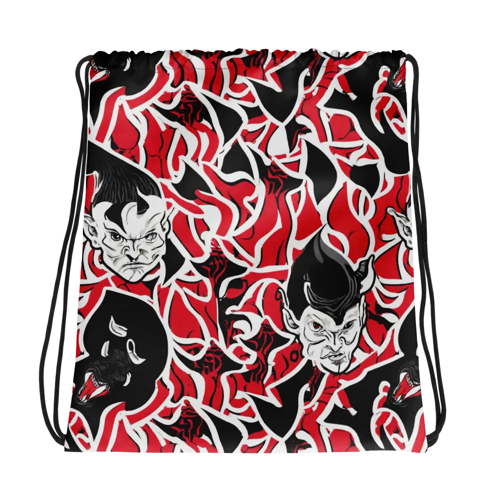 Inferno Masquerade on Drawstring Bag — Photo