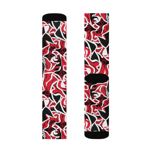 Inferno Masquerade on a Socks