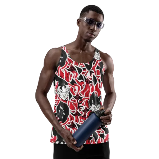 Inferno Masquerade on a Men's Tank Top