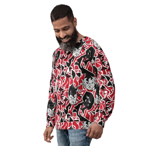 Inferno Masquerade on a Sweatshirt