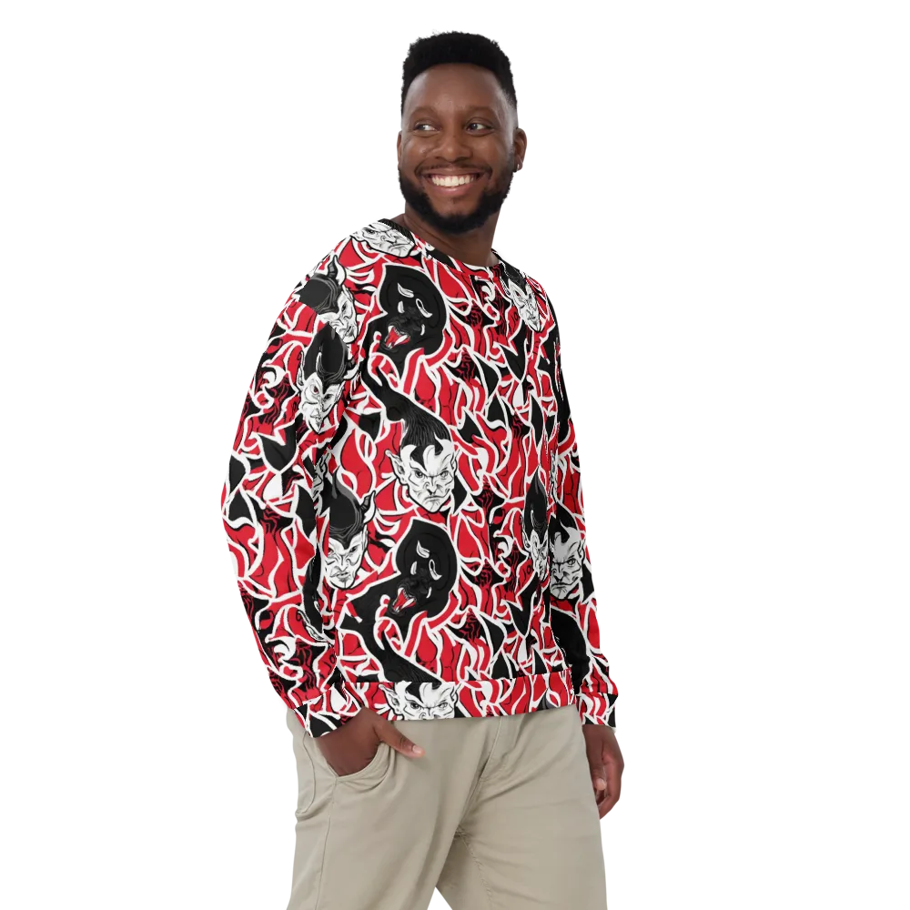 Inferno Masquerade on Sweatshirt — Front