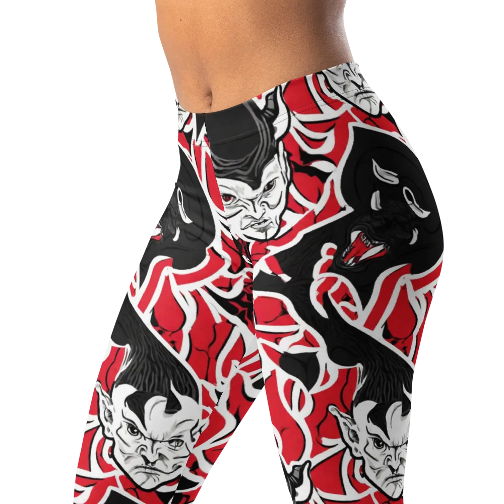 Inferno Masquerade on Leggings — Left Front