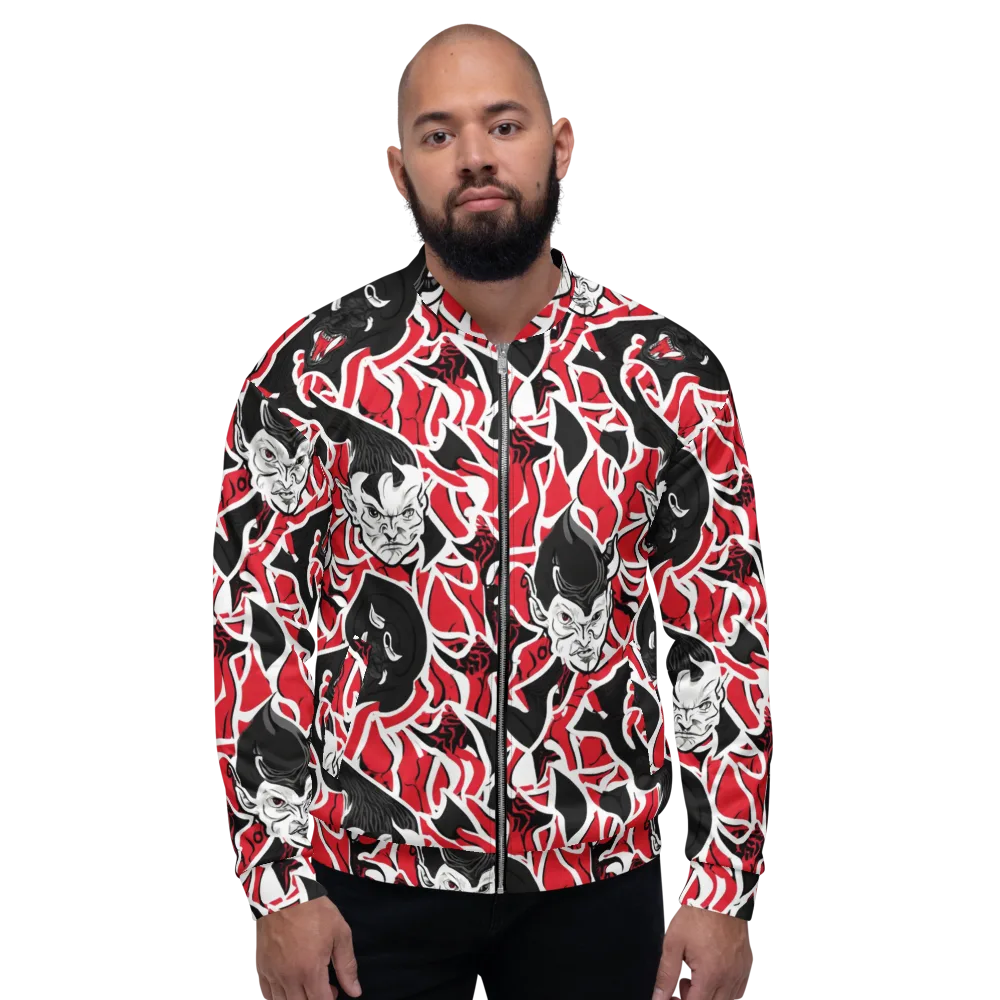 Inferno Masquerade on Bomber Jacket — Front