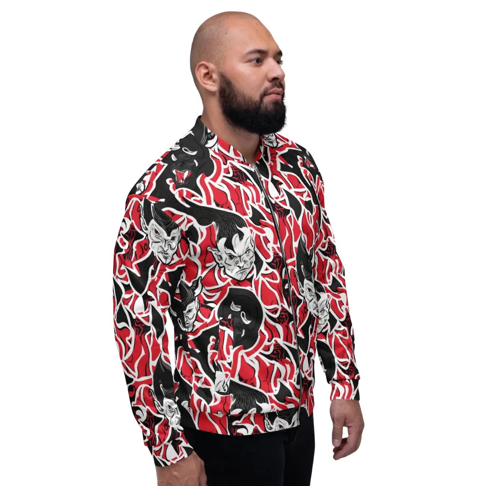 Inferno Masquerade on Bomber Jacket — Right