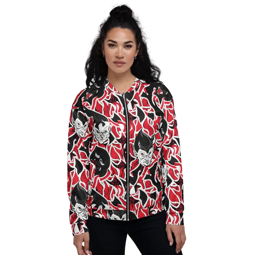 Inferno Masquerade on Bomber Jacket — Front