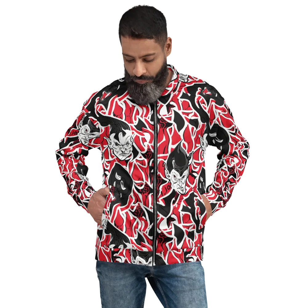 Inferno Masquerade on Bomber Jacket — Front