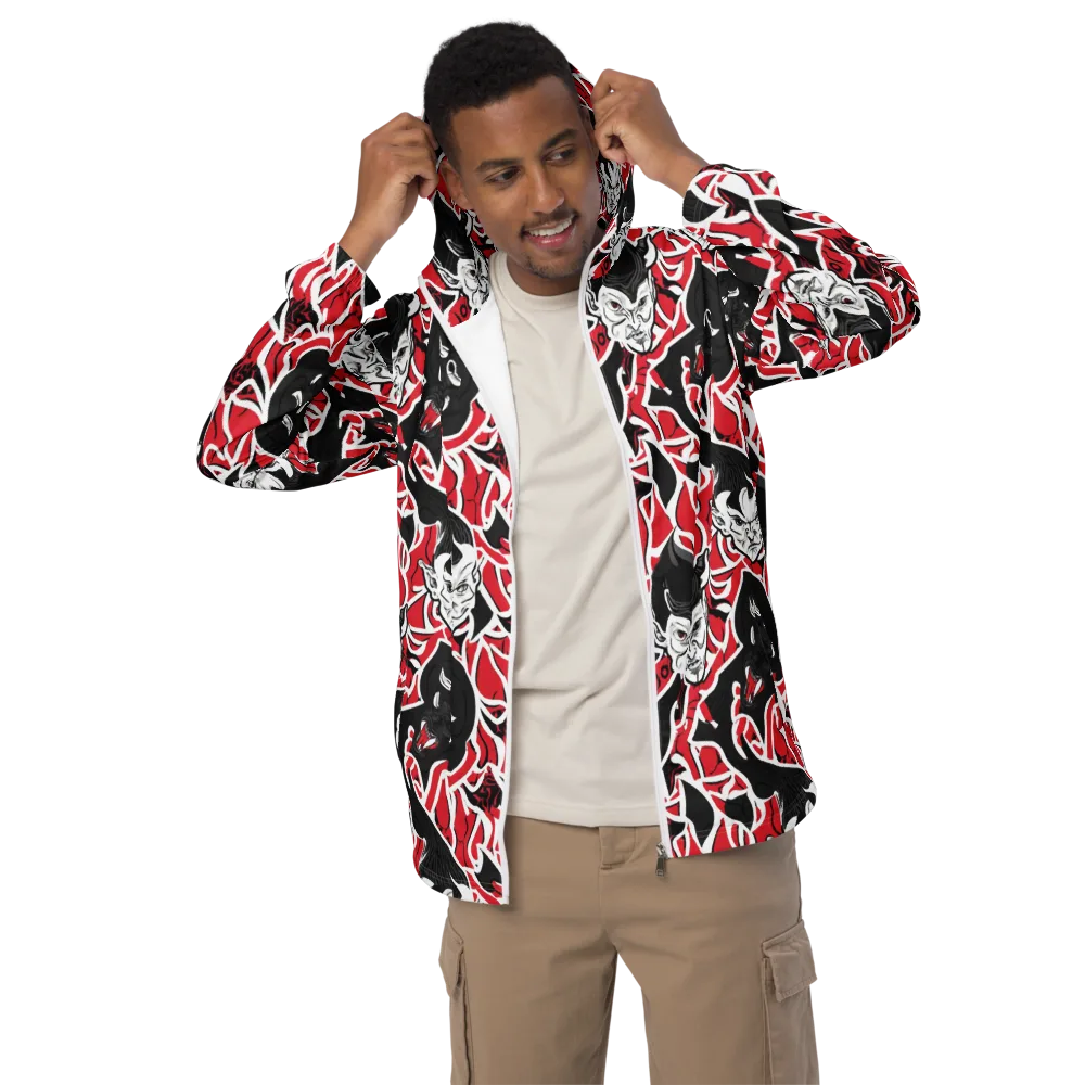 Inferno Masquerade on Men's Windbreaker — Front