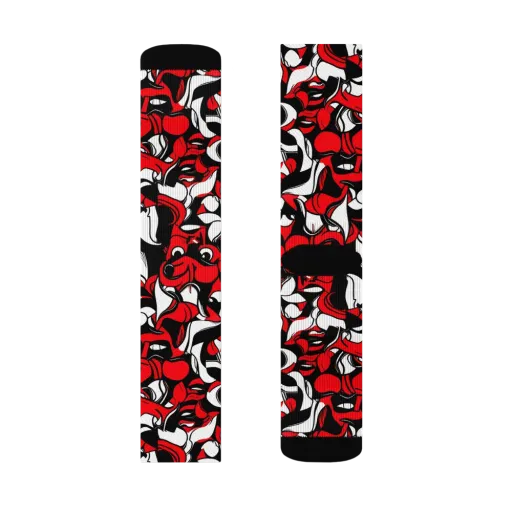 Devil's Doodle on a Socks
