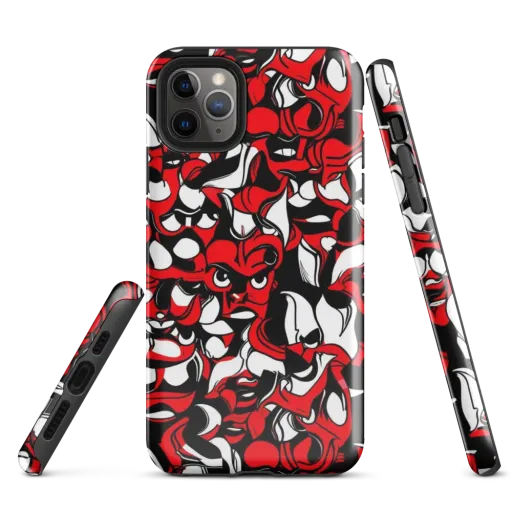 Devil's Doodle on a Tough Case for iPhone®
